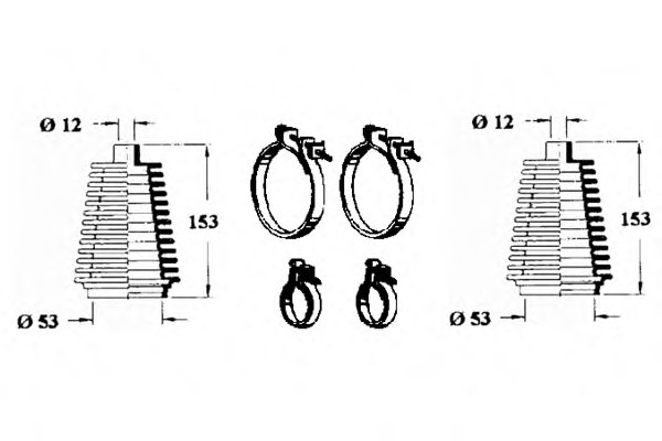 OCAP 0901677 Bellow Set, steering